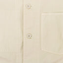 WHITE GARMENT DYED CHORE JACKET