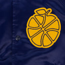 BLUE NEW BALANCE SATIN TEAM TRACK JACKET