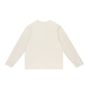 CREAM POINTELLE LONG-SLEEVE T-SHIRT