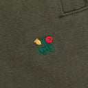 GREEN HEAVYWEIGHT CREST SWEATPANTS