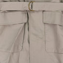 GRAY BELTED TOPCOAT