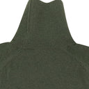 GREEN BOILED WOOL TURTLENECK SWEATER