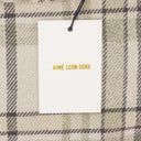 GRAY PLAID COTTON BUTTON-DOWN SHIRT