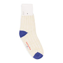 CREAM NEW BALANCE STRIPED BOOT SOCKS