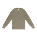 GREEN LONG-SLEEVE WAFFLE THERMAL T-SHIRT