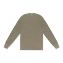 GREEN LONG-SLEEVE WAFFLE THERMAL T-SHIRT