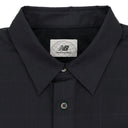 BLACK NEW BALANCE GRID BUTTON-DOWN SHIRT