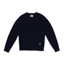 NAVY DRAKE'S INTARSIA KNIT SWEATSHIRT