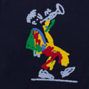 NAVY DRAKE'S INTARSIA KNIT SWEATSHIRT
