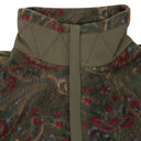 KHAKI PAISLEY HALF-ZIP FLEECE PULLOVER