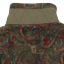 KHAKI PAISLEY HALF-ZIP FLEECE PULLOVER