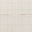 OFF-WHITE NEW BALANCE GRID BUTTON-DOWN SHIRT