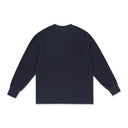 INDIGO GARMENT DYED UNIFORM LONG-SLEEVE T-SHIRT