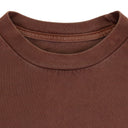 BROWN GARMENT DYED UNIFORM LONG-SLEEVE TEE T-SHIRT