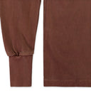 BROWN GARMENT DYED UNIFORM LONG-SLEEVE TEE T-SHIRT