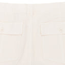 CREAM GARMENT DYED FULL CUT WORKWEAR PANTS