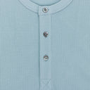 GREEN WAFFLE HENLEY T-SHIRT