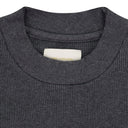 DARK GRAY LONG-SLEEVE WAFFLE THERMAL T-SHIRT