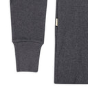 DARK GRAY LONG-SLEEVE WAFFLE THERMAL T-SHIRT