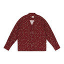 RED LONG-SLEEVE TWILL BUTTON-DOWN SHIRT