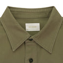 TAN UTILITY BUTTON-DOWN SHIRT