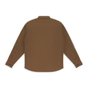 BROWN UTILITY BUTTON-DOWN SHIRT