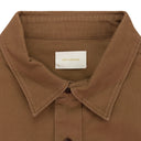 BROWN UTILITY BUTTON-DOWN SHIRT
