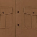 BROWN UTILITY BUTTON-DOWN SHIRT