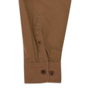 BROWN UTILITY BUTTON-DOWN SHIRT