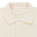 CREAM CREST POINTELLE LONG-SLEEVE POLO SHIRT
