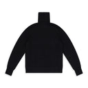 BLACK MERINO WOOL TURTLENECK SWEATER