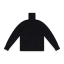 BLACK MERINO WOOL TURTLENECK SWEATER