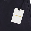 DARK GRAY GARMENT DYED STRAIGHT FIT PANTS