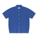 PERIWINKLE FULL BUTTON POLO CARDIGAN