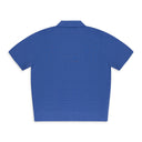 PERIWINKLE FULL BUTTON POLO CARDIGAN