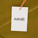 BROWN NEW BALANCE FULL-ZIP FLEECE HOODIE
