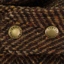 BROWN HERRINGBONE EARFLAP HAT