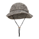 BLACK/OFF-WHITE WOOL BOONIE BUCKET HAT