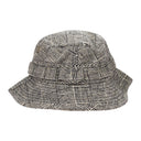 BLACK/OFF-WHITE WOOL BOONIE BUCKET HAT