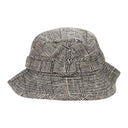 BLACK/OFF-WHITE WOOL BOONIE BUCKET HAT