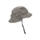BLACK/OFF-WHITE WOOL BOONIE BUCKET HAT