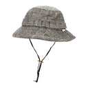BLACK/OFF-WHITE WOOL BOONIE BUCKET HAT