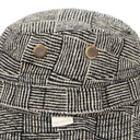BLACK/OFF-WHITE WOOL BOONIE BUCKET HAT