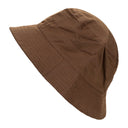 BROWN POCKET BUCKET HAT