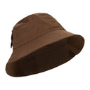 BROWN POCKET BUCKET HAT