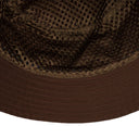 BROWN POCKET BUCKET HAT