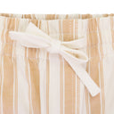 KHAKI/WHITE STRIPED DRAWSTRING SHORTS