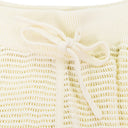 CREAM MESH KNIT SWEATPANTS