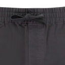 GRAY DRAWSTRING CHINO SHORTS
