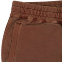 BROWN GARMENT DYED UNIFORM SWEATPANTS